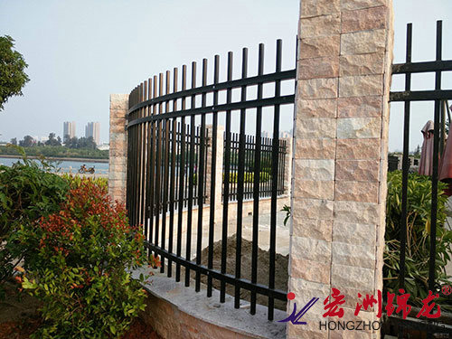 鋅鋼圍墻護欄實拍圖